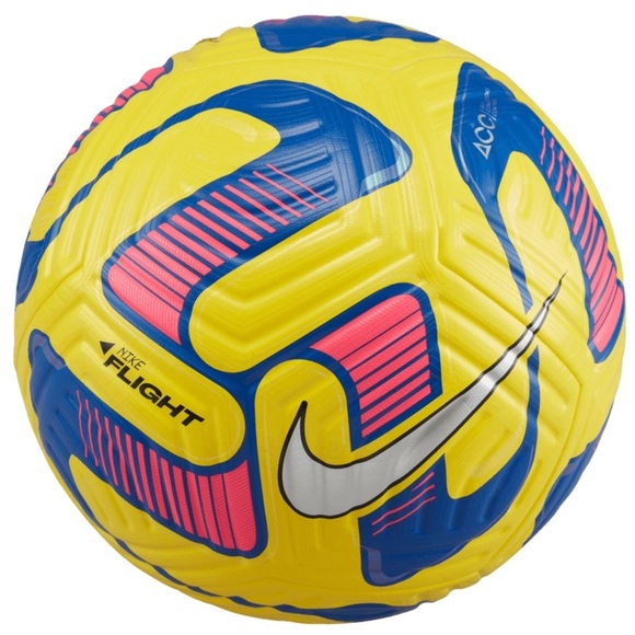 Nike FA22 Flight Soccer Ball - Yellow-Blue DN3595-720 NWT Adult size 5 - Picture 2 of 2